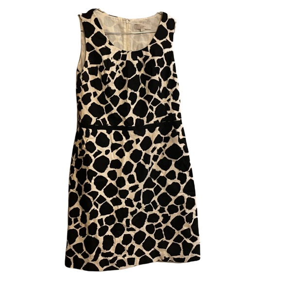 LOFT Dresses & Skirts - LOFT Black and White Animal / Giraffe Print A-line Dress